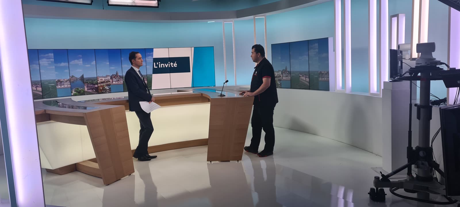 Cyril Noury lors d'un passage sur France 3